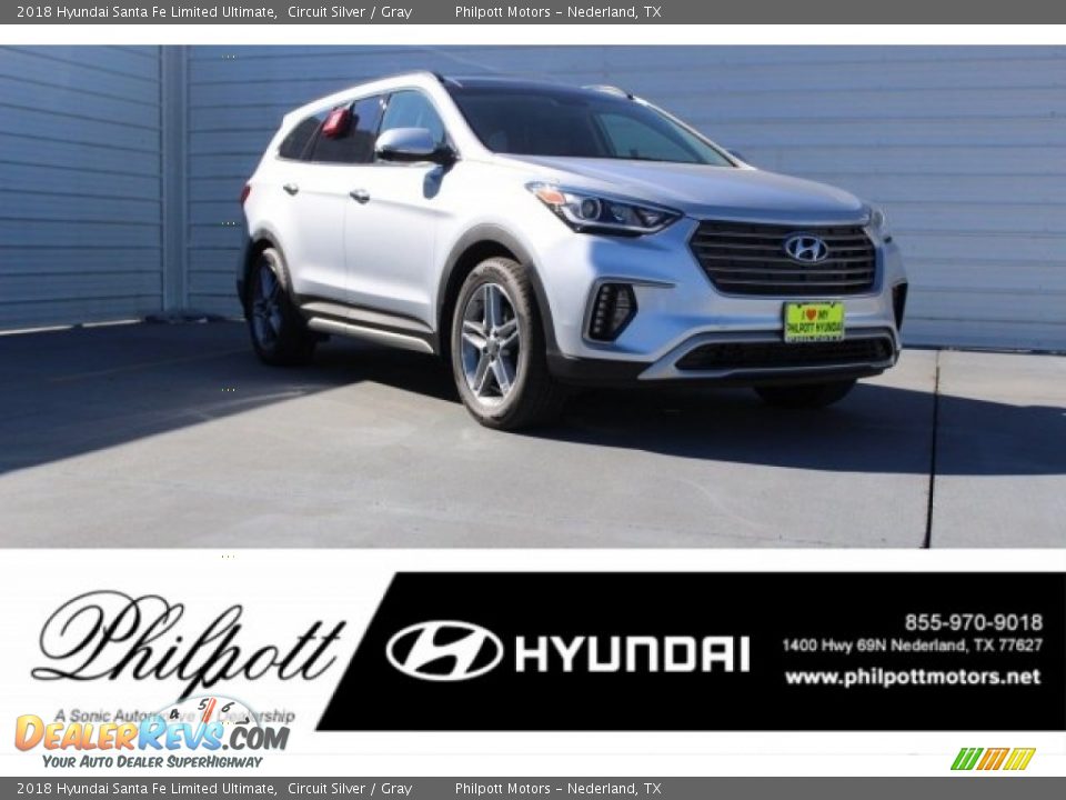 2018 Hyundai Santa Fe Limited Ultimate Circuit Silver / Gray Photo #1