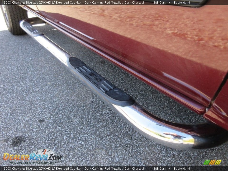 2003 Chevrolet Silverado 2500HD LS Extended Cab 4x4 Dark Carmine Red Metallic / Dark Charcoal Photo #13