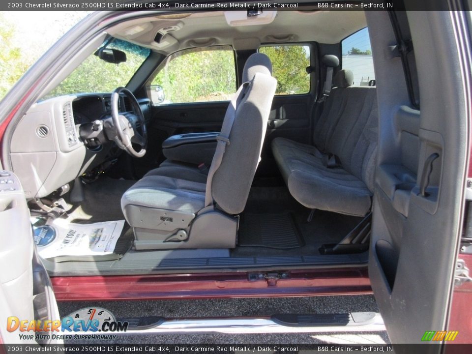 2003 Chevrolet Silverado 2500HD LS Extended Cab 4x4 Dark Carmine Red Metallic / Dark Charcoal Photo #20