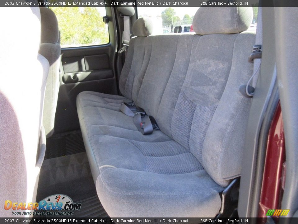 2003 Chevrolet Silverado 2500HD LS Extended Cab 4x4 Dark Carmine Red Metallic / Dark Charcoal Photo #21