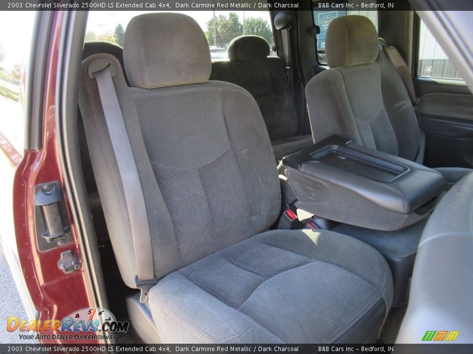 2003 Chevrolet Silverado 2500HD LS Extended Cab 4x4 Dark Carmine Red Metallic / Dark Charcoal Photo #23