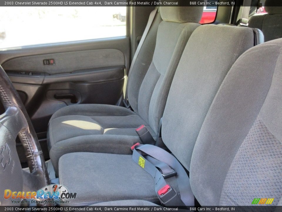 2003 Chevrolet Silverado 2500HD LS Extended Cab 4x4 Dark Carmine Red Metallic / Dark Charcoal Photo #31