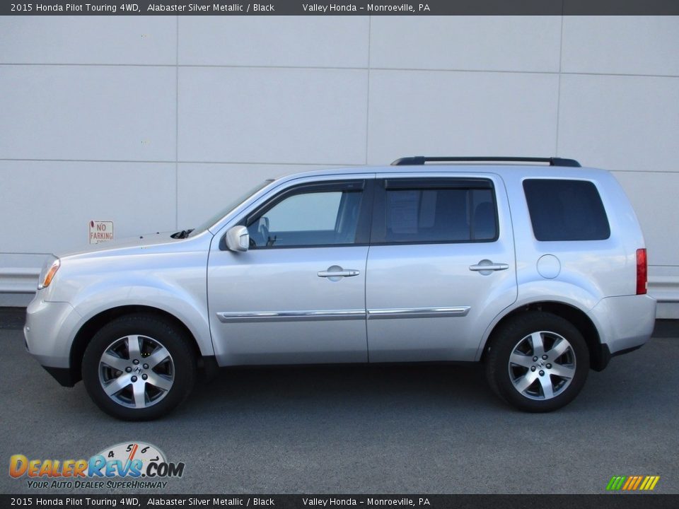 2015 Honda Pilot Touring 4WD Alabaster Silver Metallic / Black Photo #2