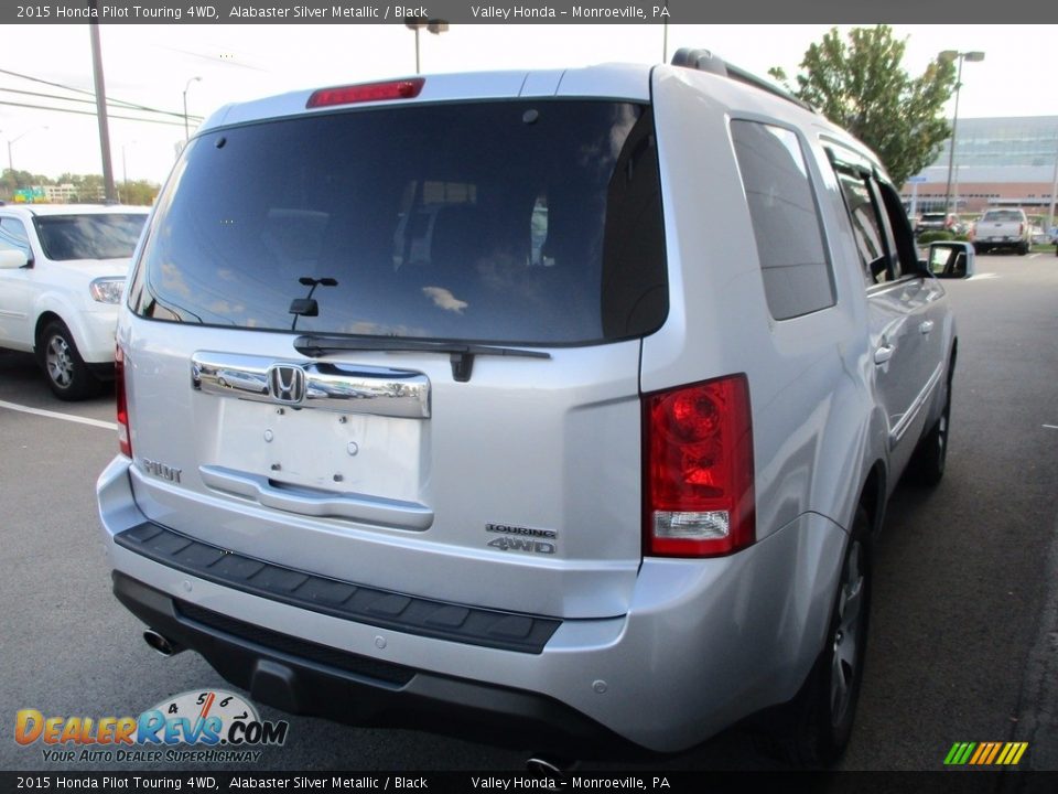 2015 Honda Pilot Touring 4WD Alabaster Silver Metallic / Black Photo #5