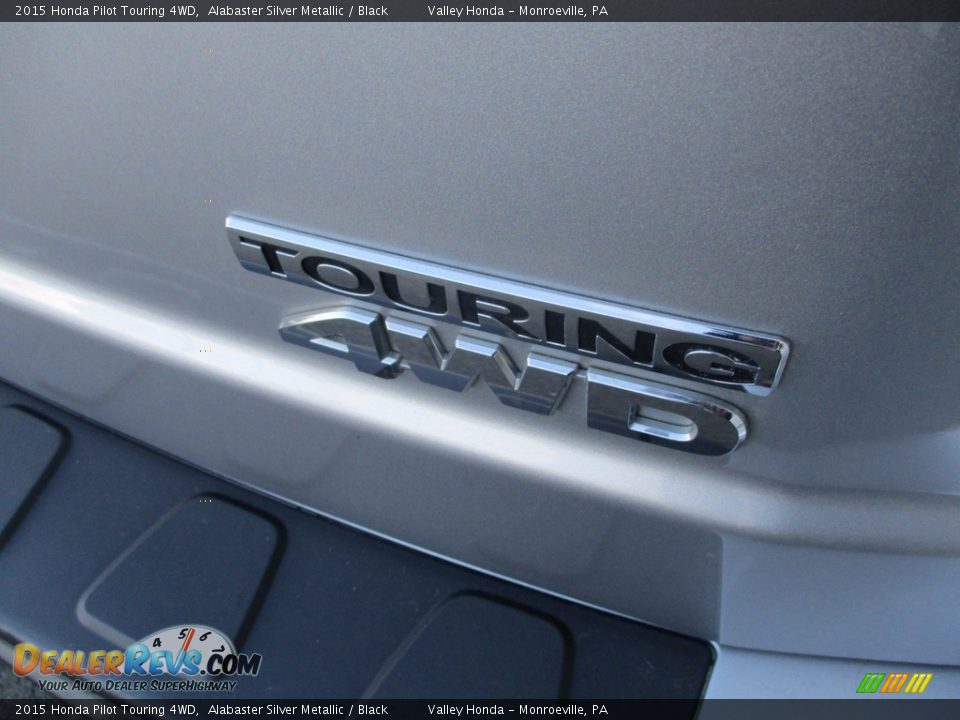 2015 Honda Pilot Touring 4WD Alabaster Silver Metallic / Black Photo #6