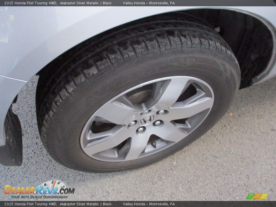 2015 Honda Pilot Touring 4WD Alabaster Silver Metallic / Black Photo #7