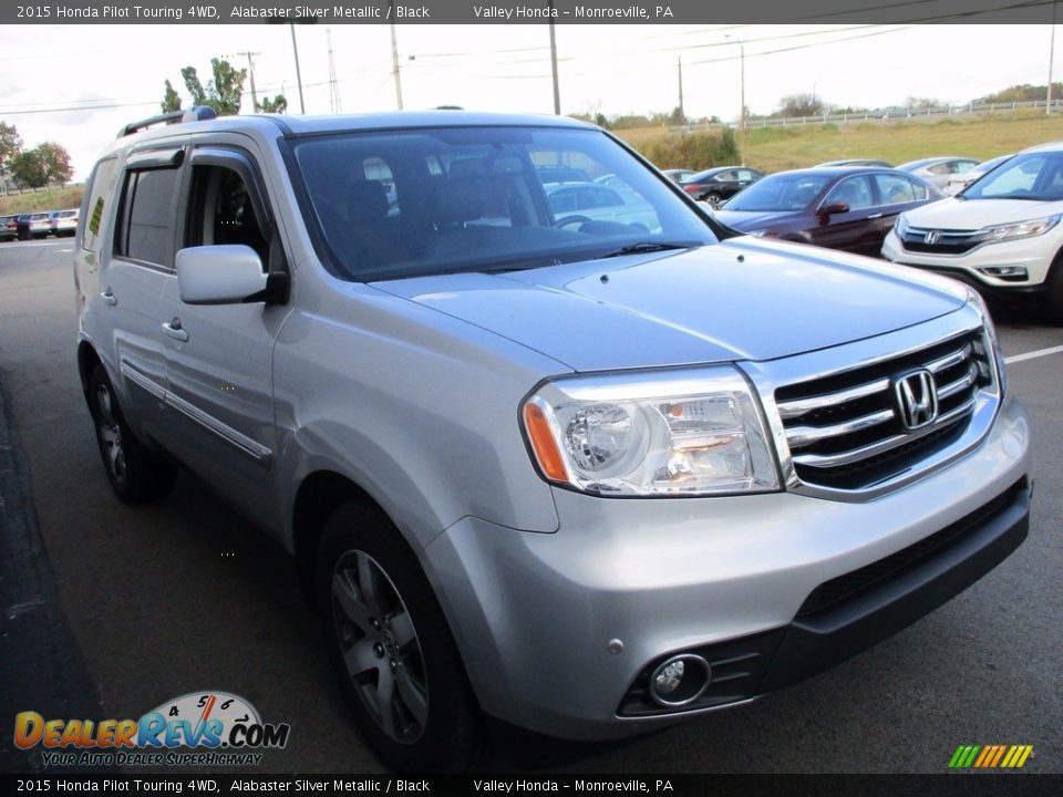 2015 Honda Pilot Touring 4WD Alabaster Silver Metallic / Black Photo #8