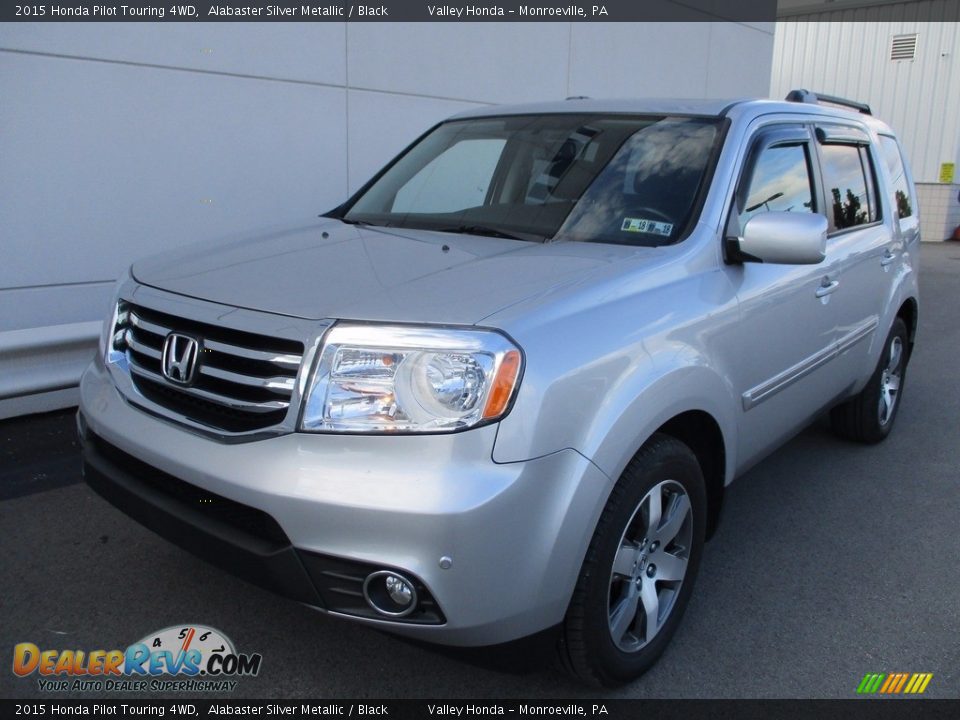 2015 Honda Pilot Touring 4WD Alabaster Silver Metallic / Black Photo #10