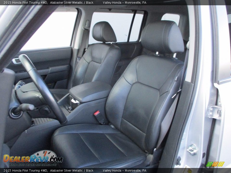 2015 Honda Pilot Touring 4WD Alabaster Silver Metallic / Black Photo #12