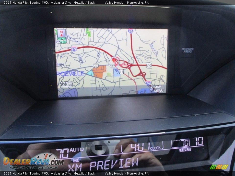 2015 Honda Pilot Touring 4WD Alabaster Silver Metallic / Black Photo #16