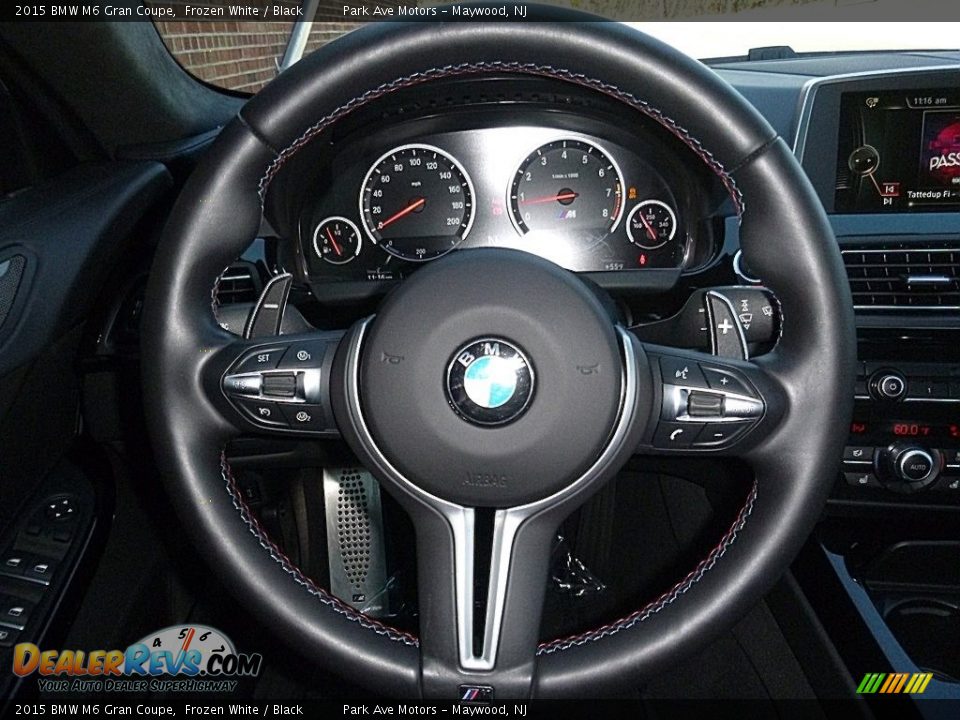 2015 BMW M6 Gran Coupe Frozen White / Black Photo #32