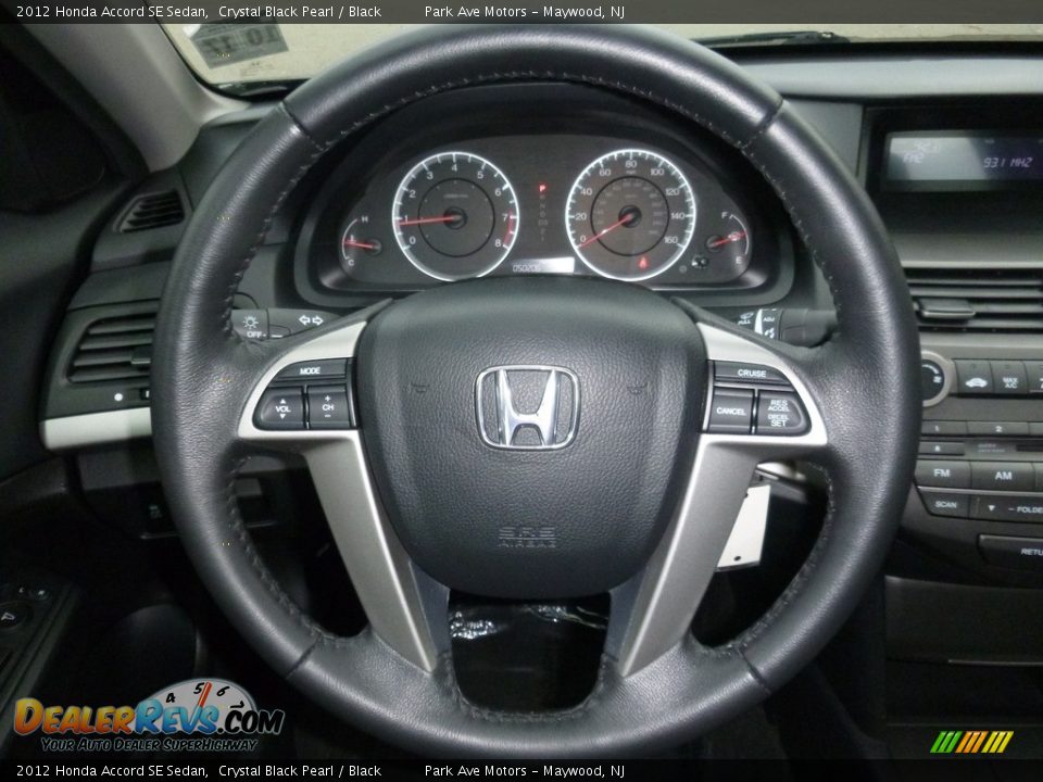 2012 Honda Accord SE Sedan Crystal Black Pearl / Black Photo #28