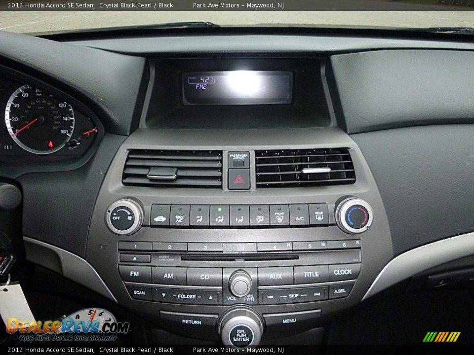 2012 Honda Accord SE Sedan Crystal Black Pearl / Black Photo #30