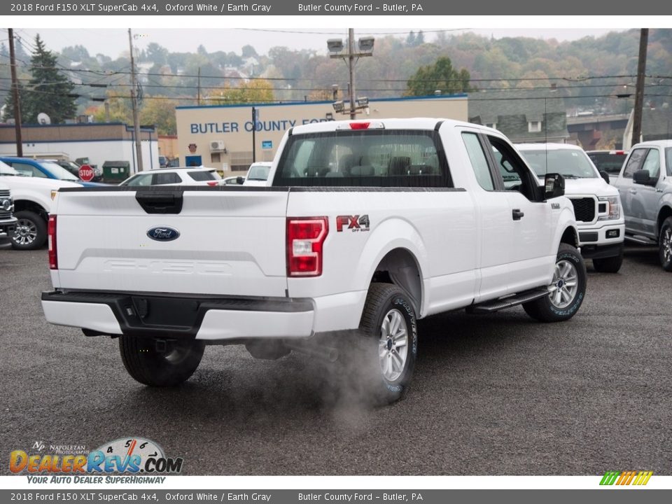 2018 Ford F150 XLT SuperCab 4x4 Oxford White / Earth Gray Photo #5