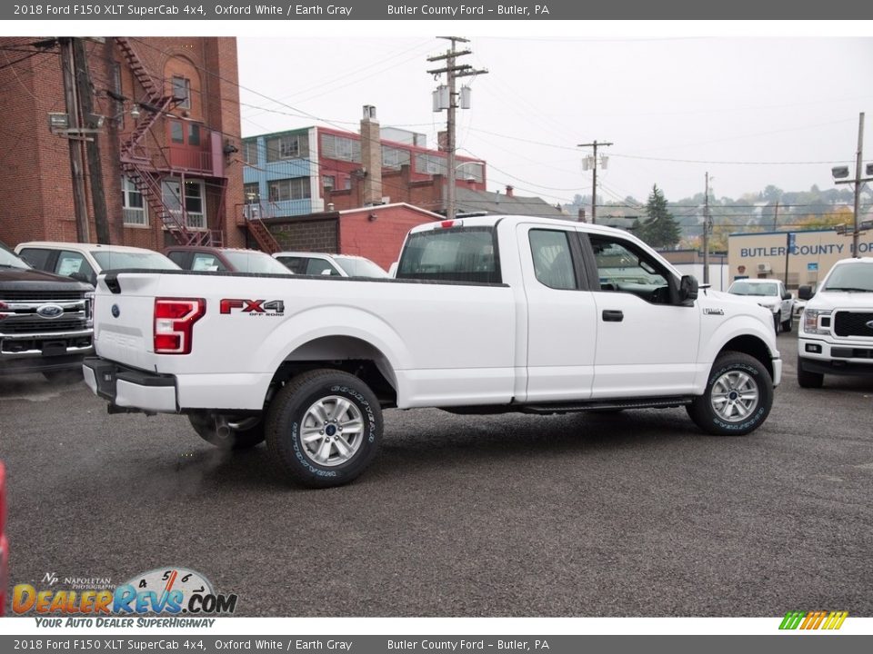 2018 Ford F150 XLT SuperCab 4x4 Oxford White / Earth Gray Photo #6