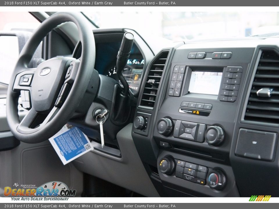 2018 Ford F150 XLT SuperCab 4x4 Oxford White / Earth Gray Photo #11