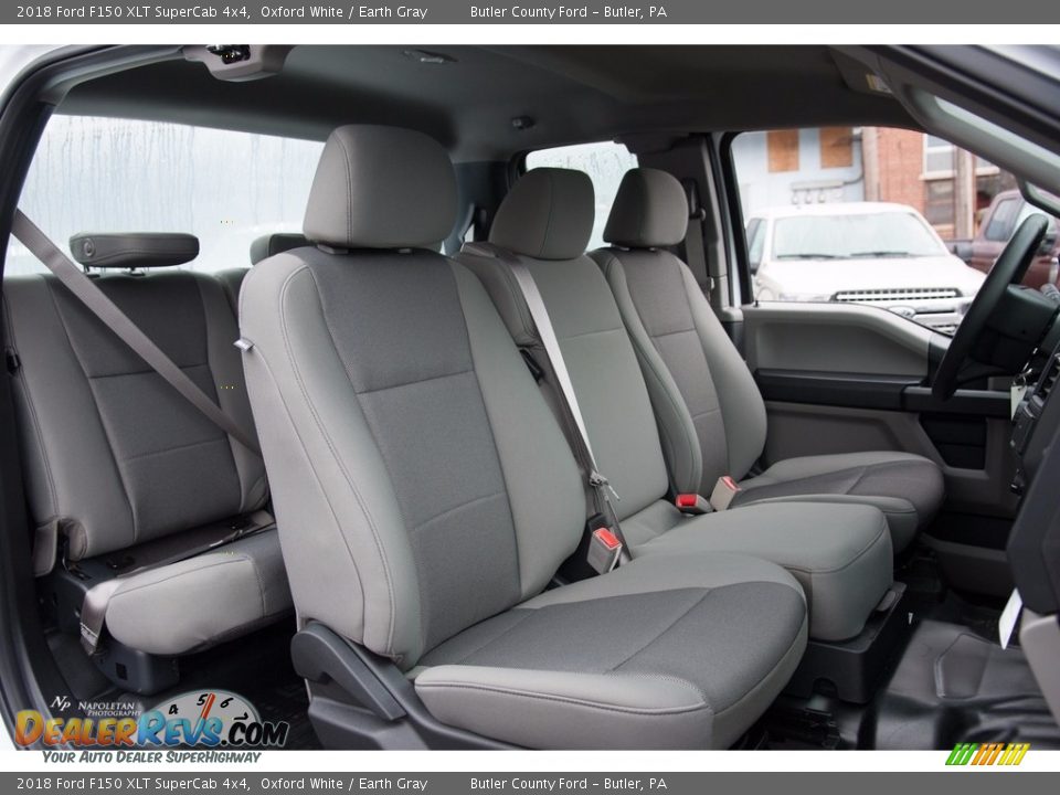 2018 Ford F150 XLT SuperCab 4x4 Oxford White / Earth Gray Photo #12