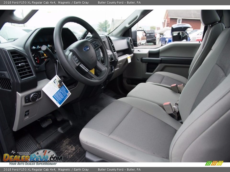 2018 Ford F150 XL Regular Cab 4x4 Magnetic / Earth Gray Photo #7