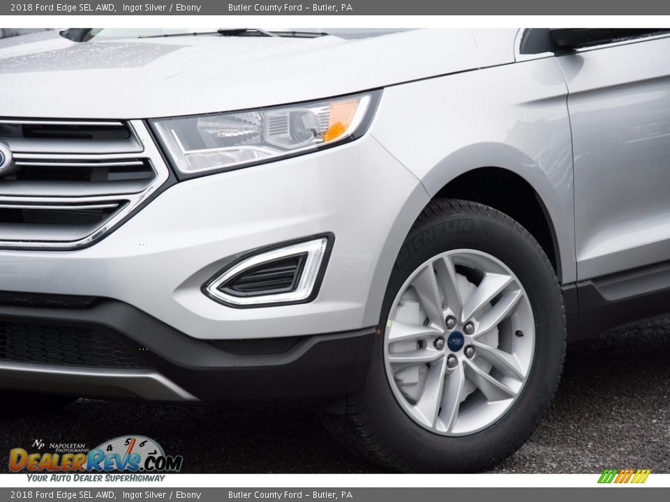 2018 Ford Edge SEL AWD Ingot Silver / Ebony Photo #2