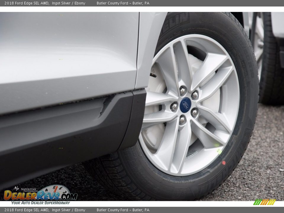 2018 Ford Edge SEL AWD Ingot Silver / Ebony Photo #3