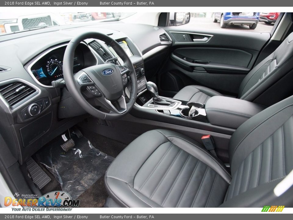 2018 Ford Edge SEL AWD Ingot Silver / Ebony Photo #6