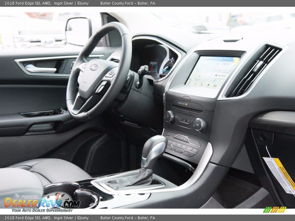 2018 Ford Edge SEL AWD Ingot Silver / Ebony Photo #9