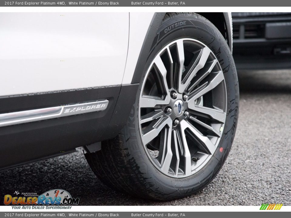 2017 Ford Explorer Platinum 4WD White Platinum / Ebony Black Photo #3