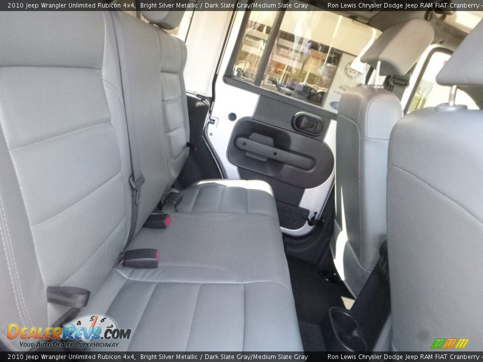 2010 Jeep Wrangler Unlimited Rubicon 4x4 Bright Silver Metallic / Dark Slate Gray/Medium Slate Gray Photo #10