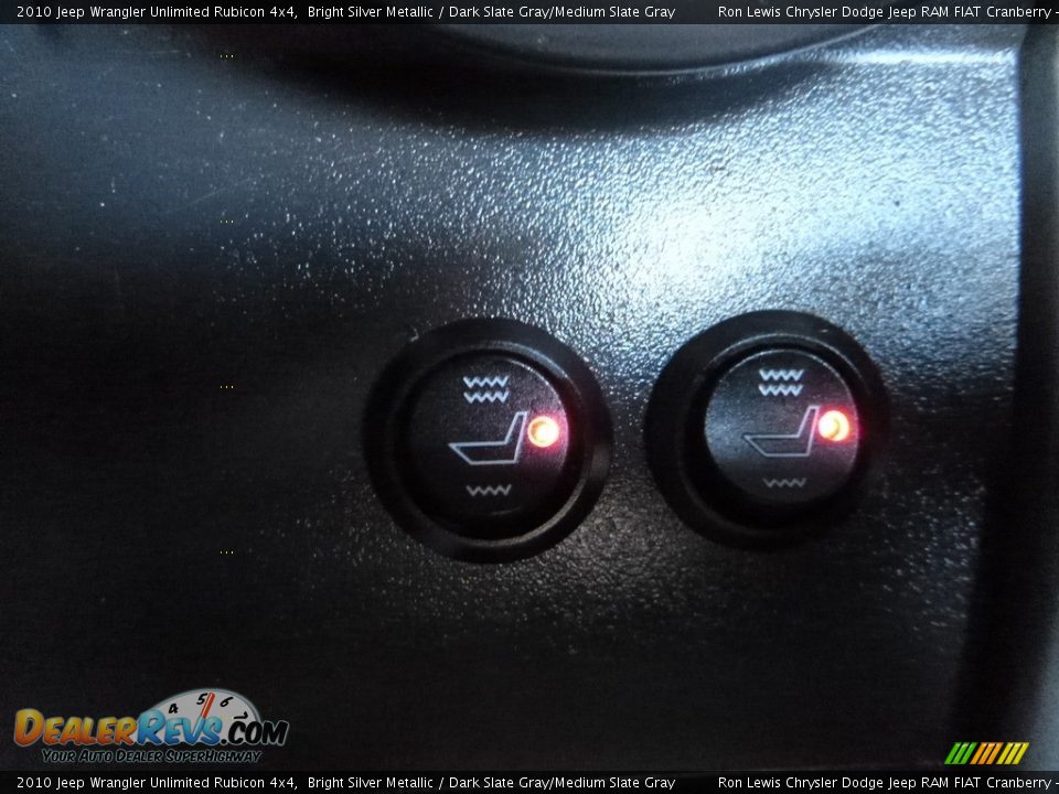 2010 Jeep Wrangler Unlimited Rubicon 4x4 Bright Silver Metallic / Dark Slate Gray/Medium Slate Gray Photo #19