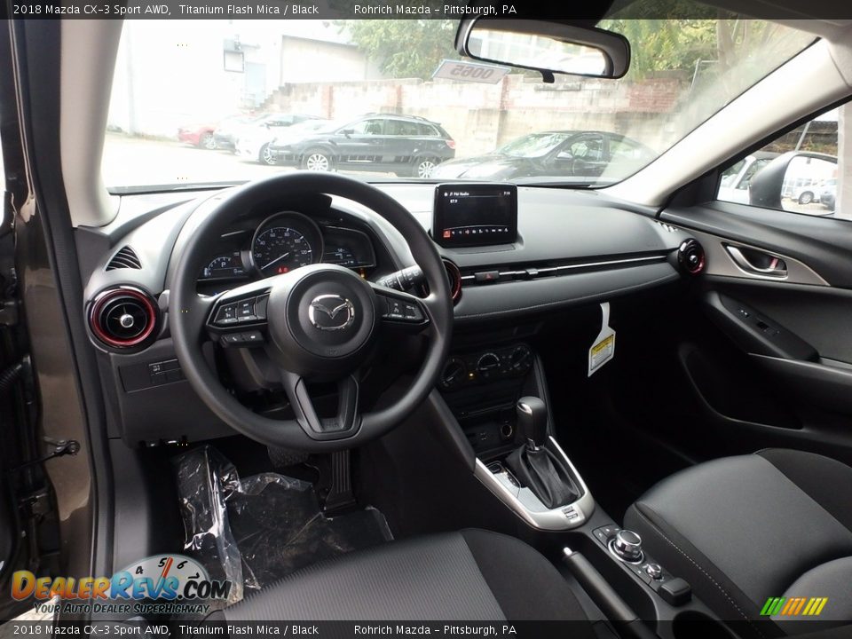 Black Interior - 2018 Mazda CX-3 Sport AWD Photo #9