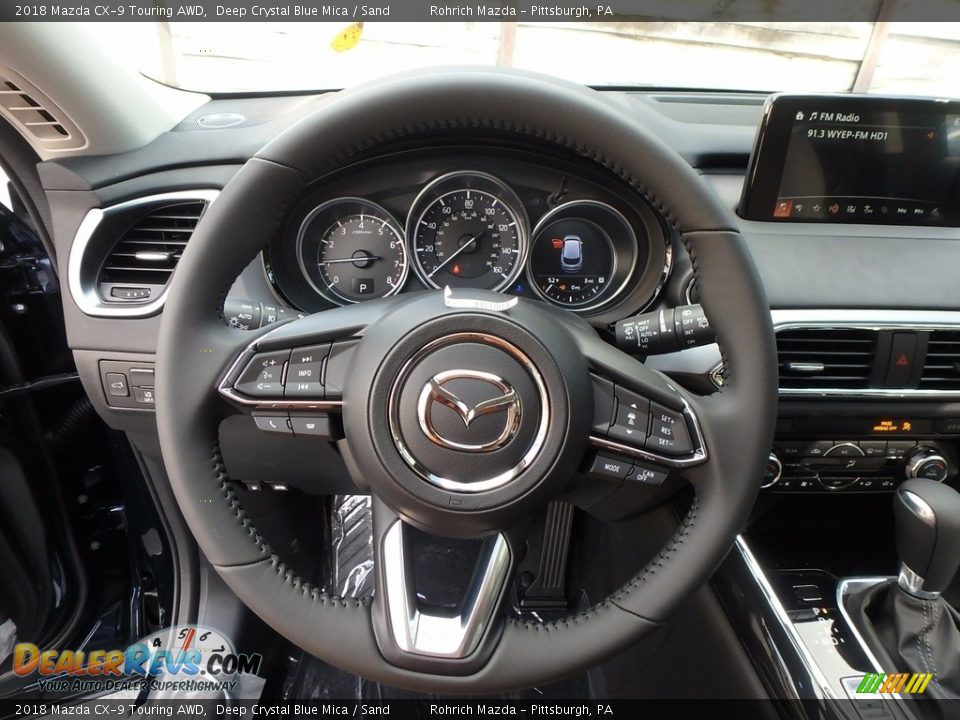 2018 Mazda CX-9 Touring AWD Steering Wheel Photo #12