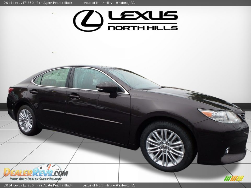 2014 Lexus ES 350 Fire Agate Pearl / Black Photo #1