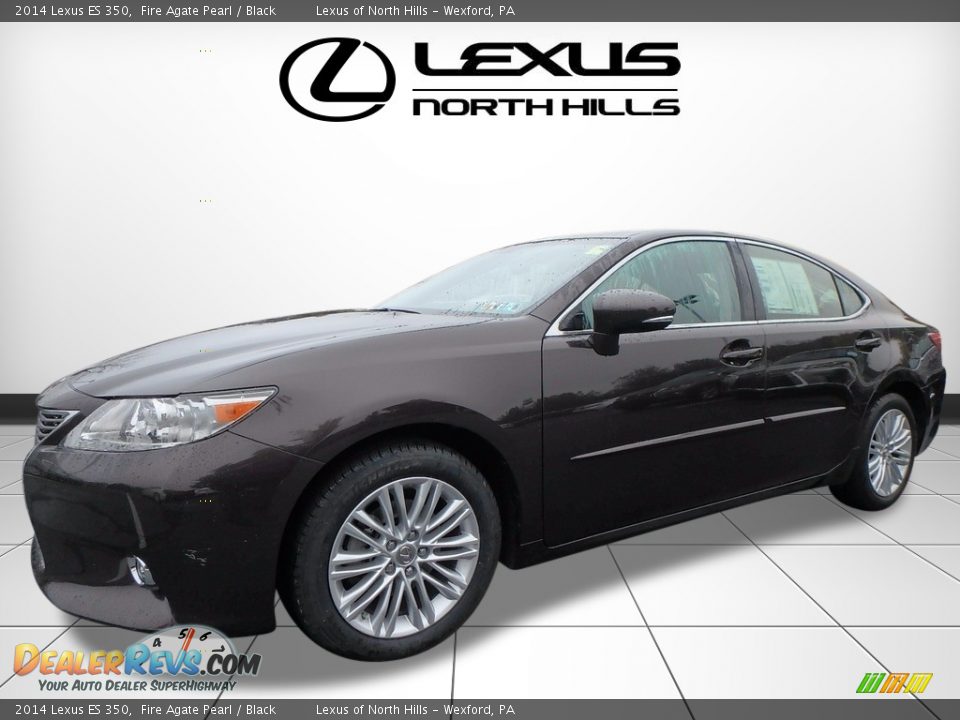 2014 Lexus ES 350 Fire Agate Pearl / Black Photo #4