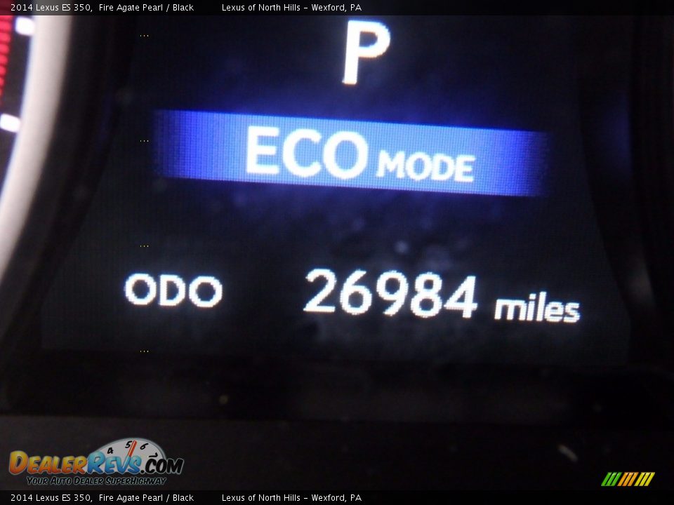 2014 Lexus ES 350 Fire Agate Pearl / Black Photo #25