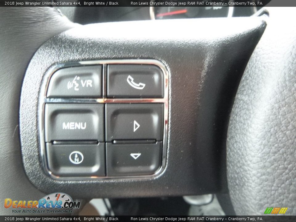2018 Jeep Wrangler Unlimited Sahara 4x4 Bright White / Black Photo #20