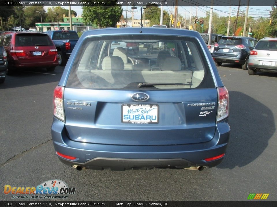 2010 Subaru Forester 2.5 X Newport Blue Pearl / Platinum Photo #7