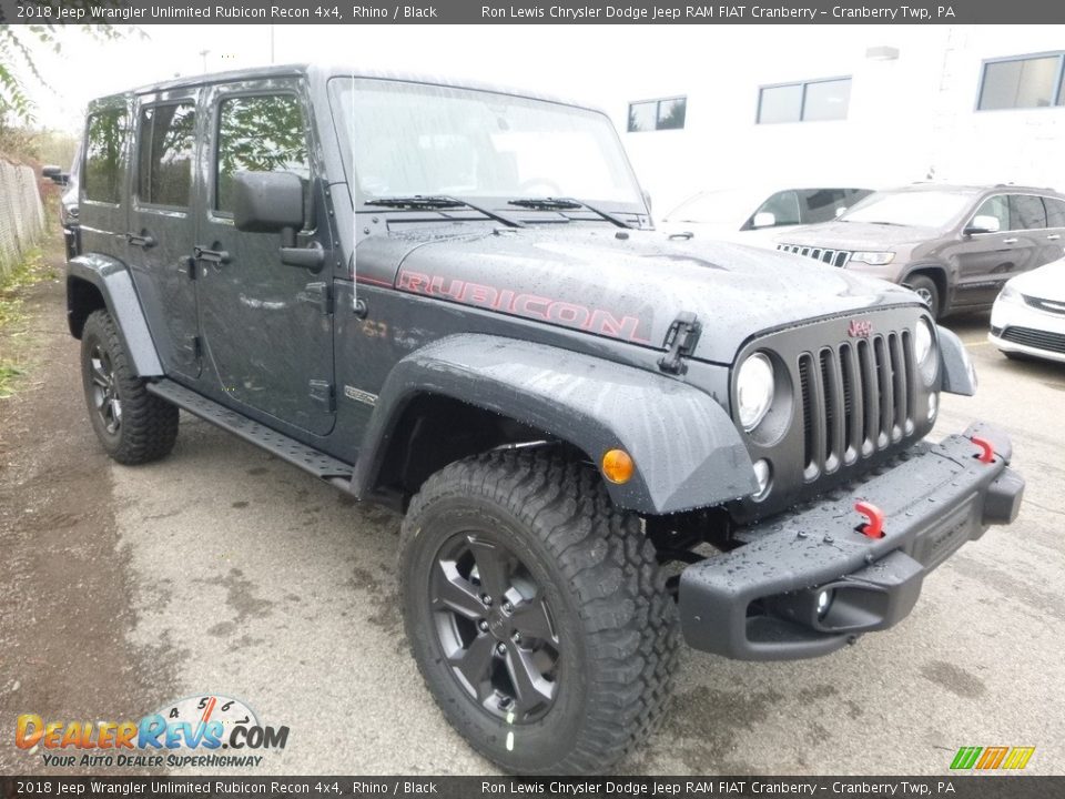 Front 3/4 View of 2018 Jeep Wrangler Unlimited Rubicon Recon 4x4 Photo #6