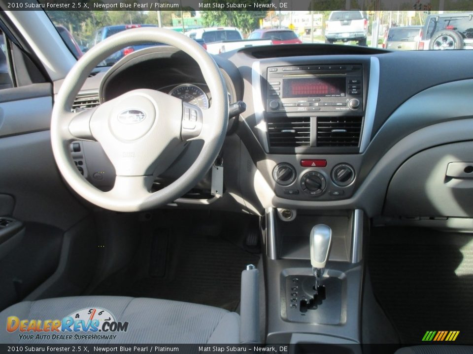2010 Subaru Forester 2.5 X Newport Blue Pearl / Platinum Photo #10