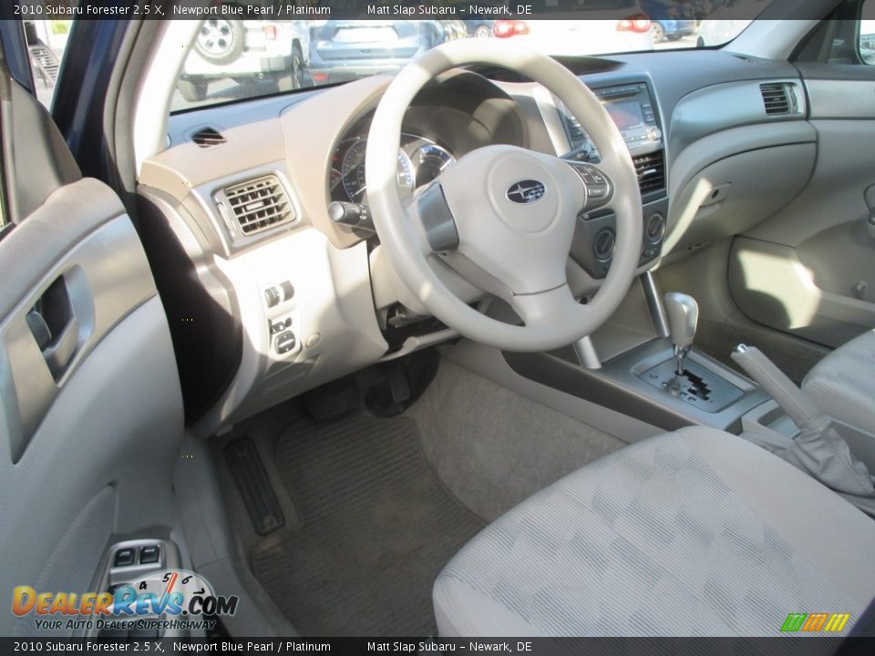 2010 Subaru Forester 2.5 X Newport Blue Pearl / Platinum Photo #11