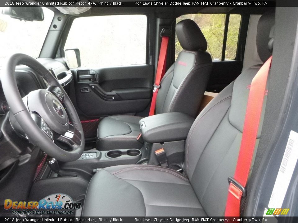 Black Interior - 2018 Jeep Wrangler Unlimited Rubicon Recon 4x4 Photo #14