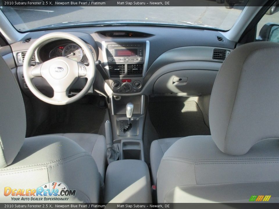 2010 Subaru Forester 2.5 X Newport Blue Pearl / Platinum Photo #23