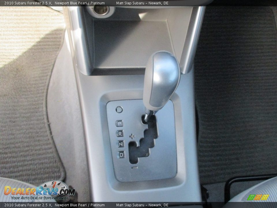 2010 Subaru Forester 2.5 X Newport Blue Pearl / Platinum Photo #25