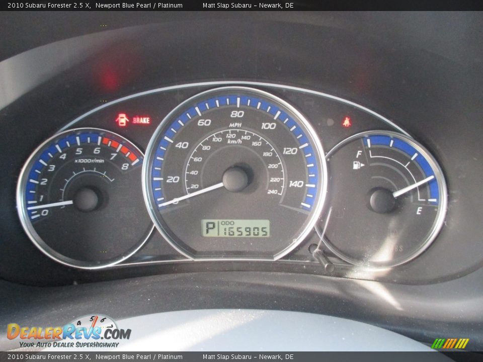 2010 Subaru Forester 2.5 X Newport Blue Pearl / Platinum Photo #26