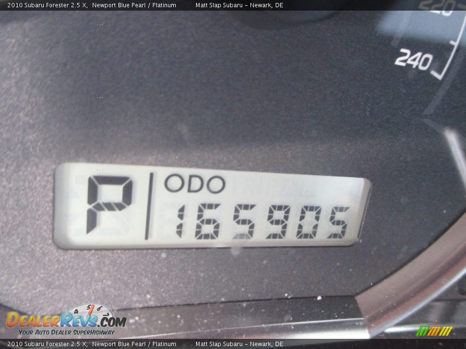 2010 Subaru Forester 2.5 X Newport Blue Pearl / Platinum Photo #27