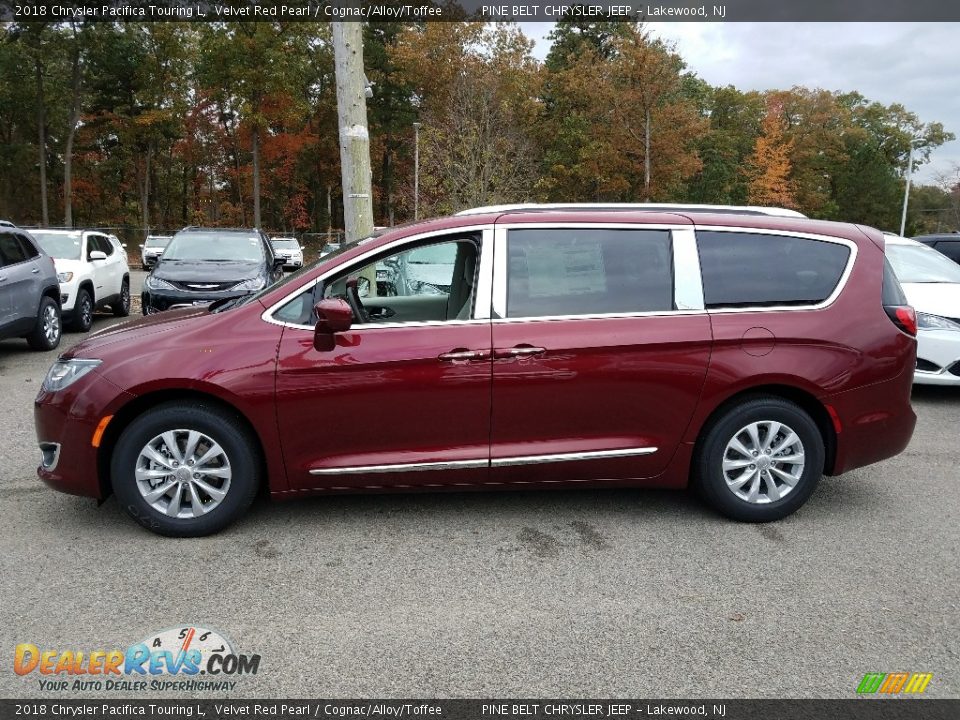 2018 Chrysler Pacifica Touring L Velvet Red Pearl / Cognac/Alloy/Toffee Photo #3