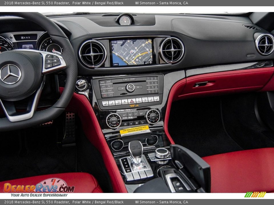 Dashboard of 2018 Mercedes-Benz SL 550 Roadster Photo #6