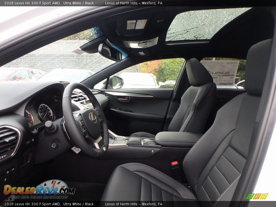 Black Interior - 2018 Lexus NX 300 F Sport AWD Photo #7