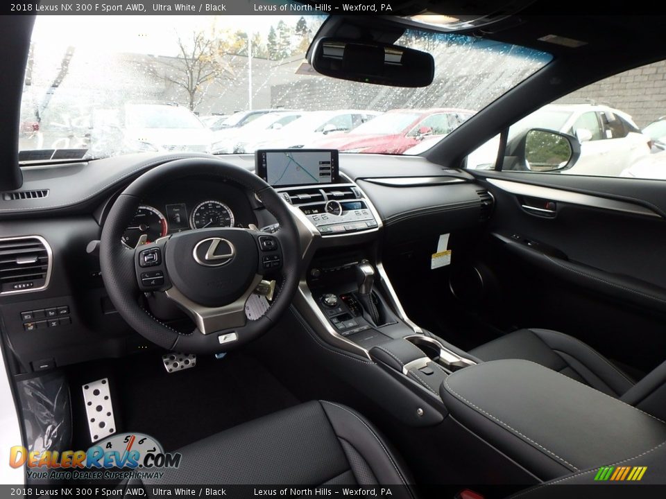 Black Interior - 2018 Lexus NX 300 F Sport AWD Photo #9