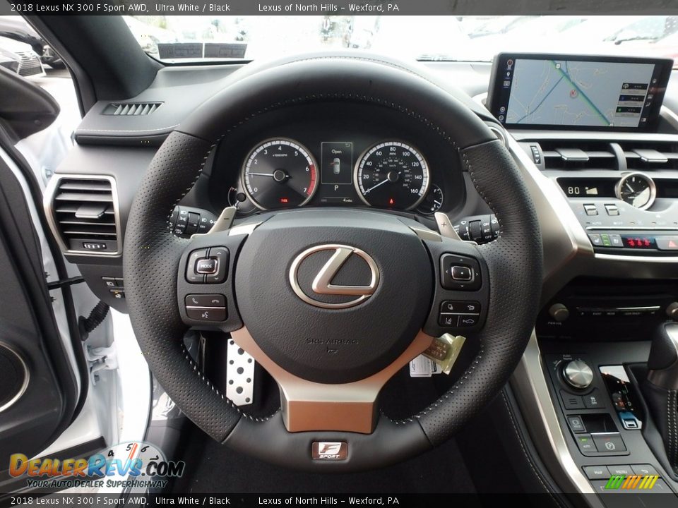2018 Lexus NX 300 F Sport AWD Steering Wheel Photo #13