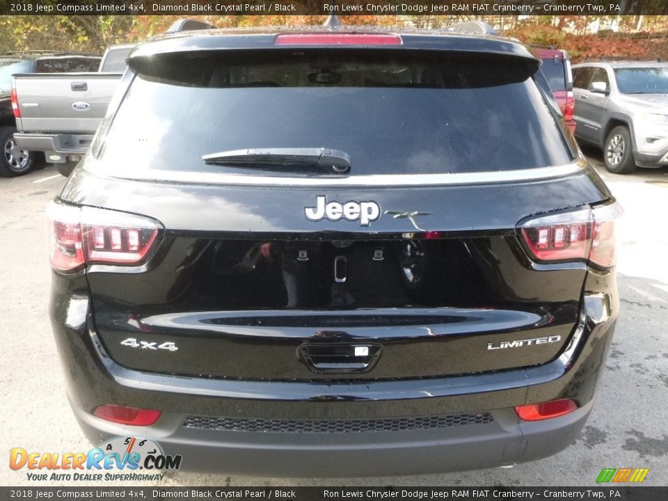 2018 Jeep Compass Limited 4x4 Diamond Black Crystal Pearl / Black Photo #4